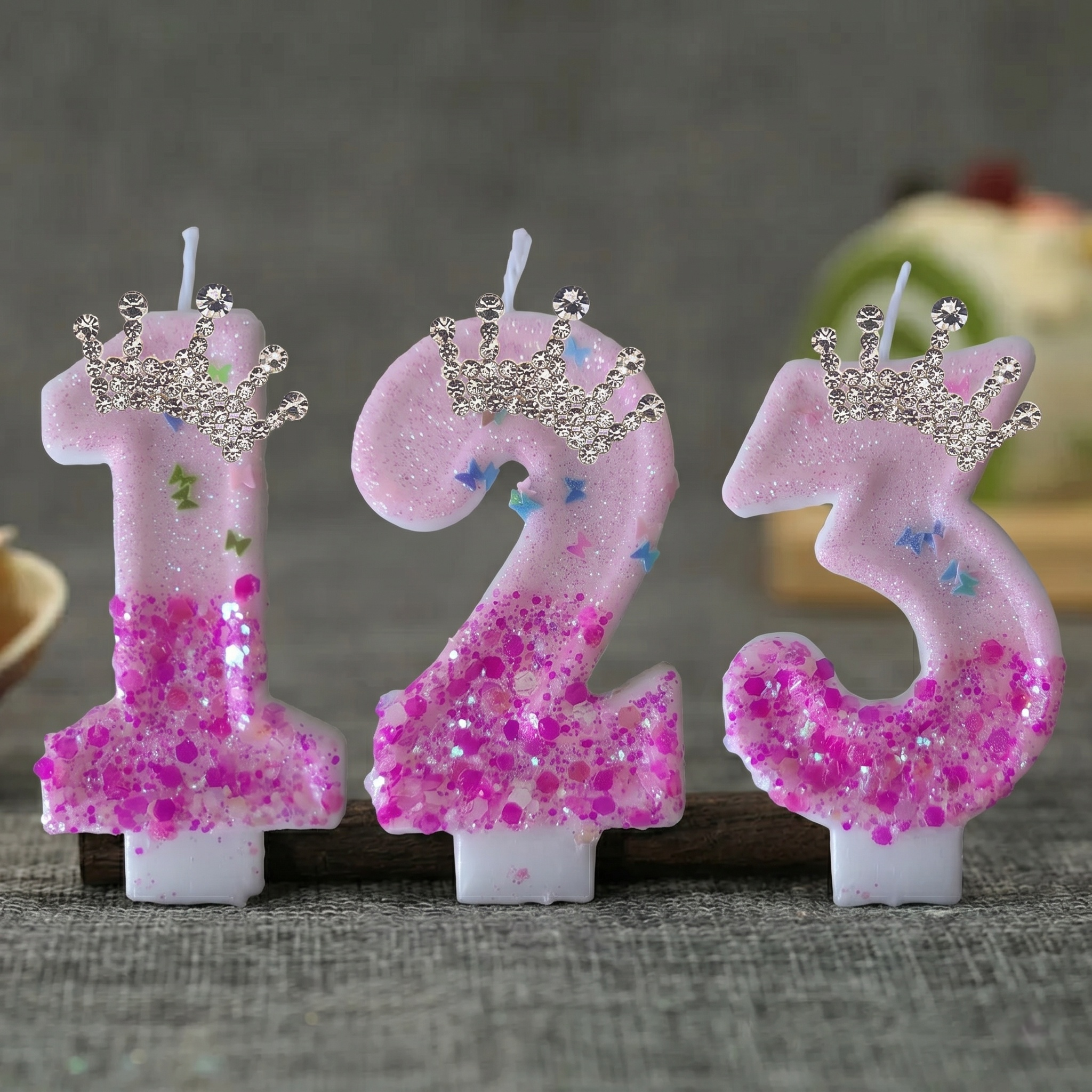 Pink Rose Red Sequins Dual Col - Holiday Candle Set review and price