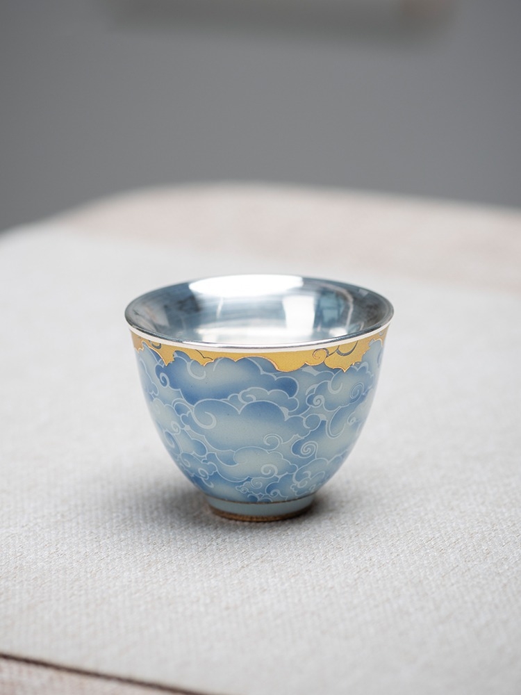Porcelain wrapped silver cup,  - Gift Box Wrap Set review and price