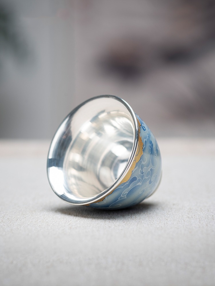 Porcelain wrapped silver cup,  - Gift Box Wrap Set review and price