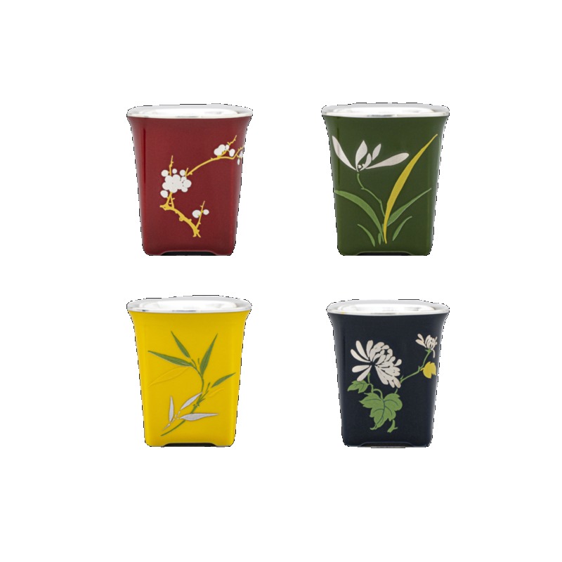 Porcelain wrapped silver cup,  - Gift Box Wrap Set review and price