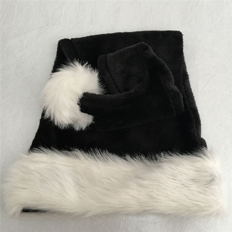 Christmas Santa Hat Black Long - Santa Hat Plush review and price